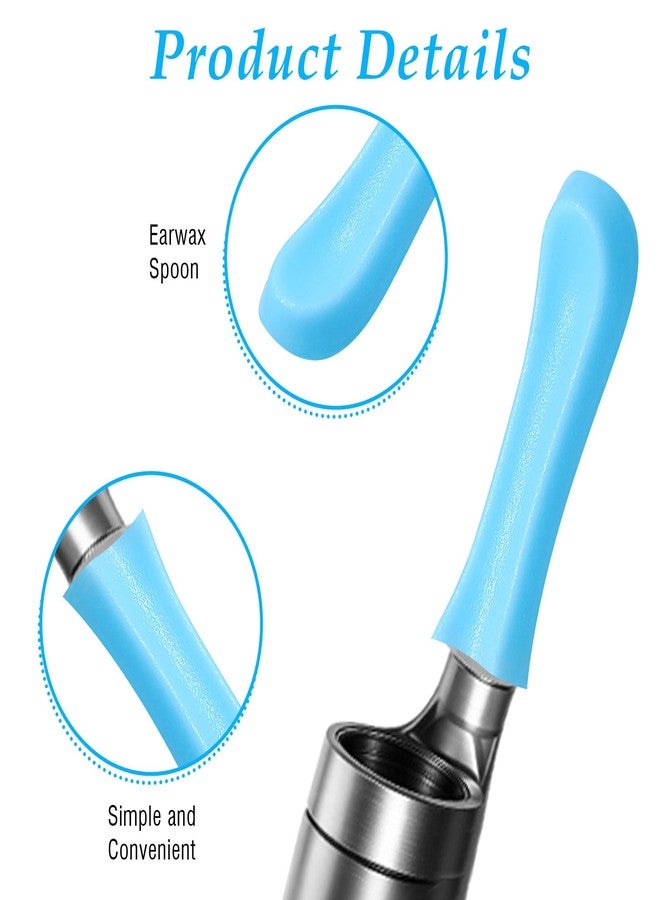Classicseali 60PCS Suear Replacement Tips,Silicone Ear Camera Replacement Tips for Wet/Dry Ear Cleaning, Ears Cleaner Tip, for Teens and Adults Ears Removal Endoscope, Blue - Image 3